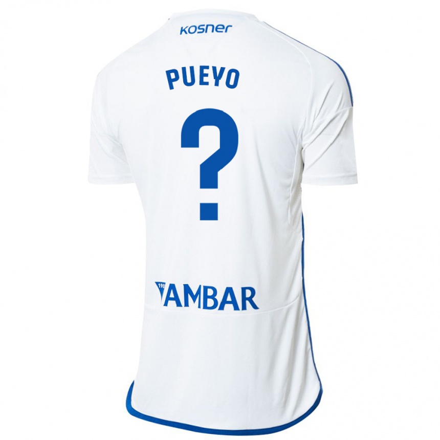 Kids Football Alejandro Monserrate Pueyo #0 White Home Jersey 2023/24 T-Shirt