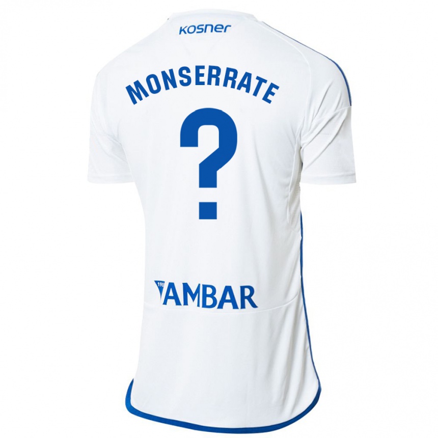 Kids Football Jano Monserrate #0 White Home Jersey 2023/24 T-Shirt