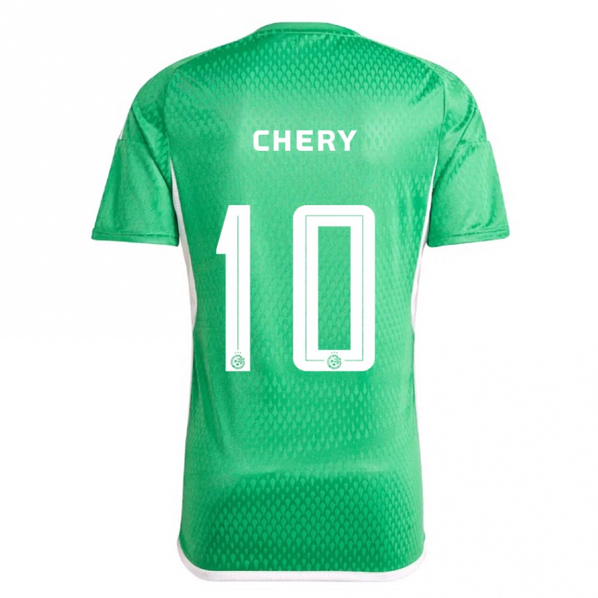 Kids Football Tjaronn Chery #10 White Blue Home Jersey 2023/24 T-Shirt