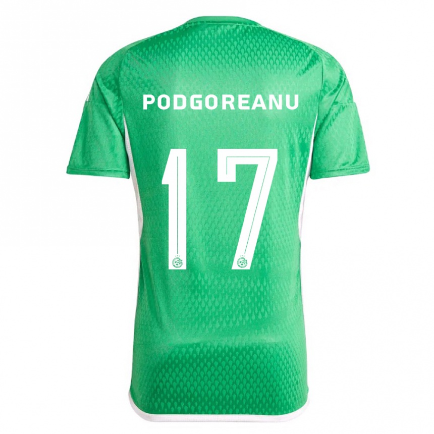 Kids Football Suf Podgoreanu #17 White Blue Home Jersey 2023/24 T-Shirt
