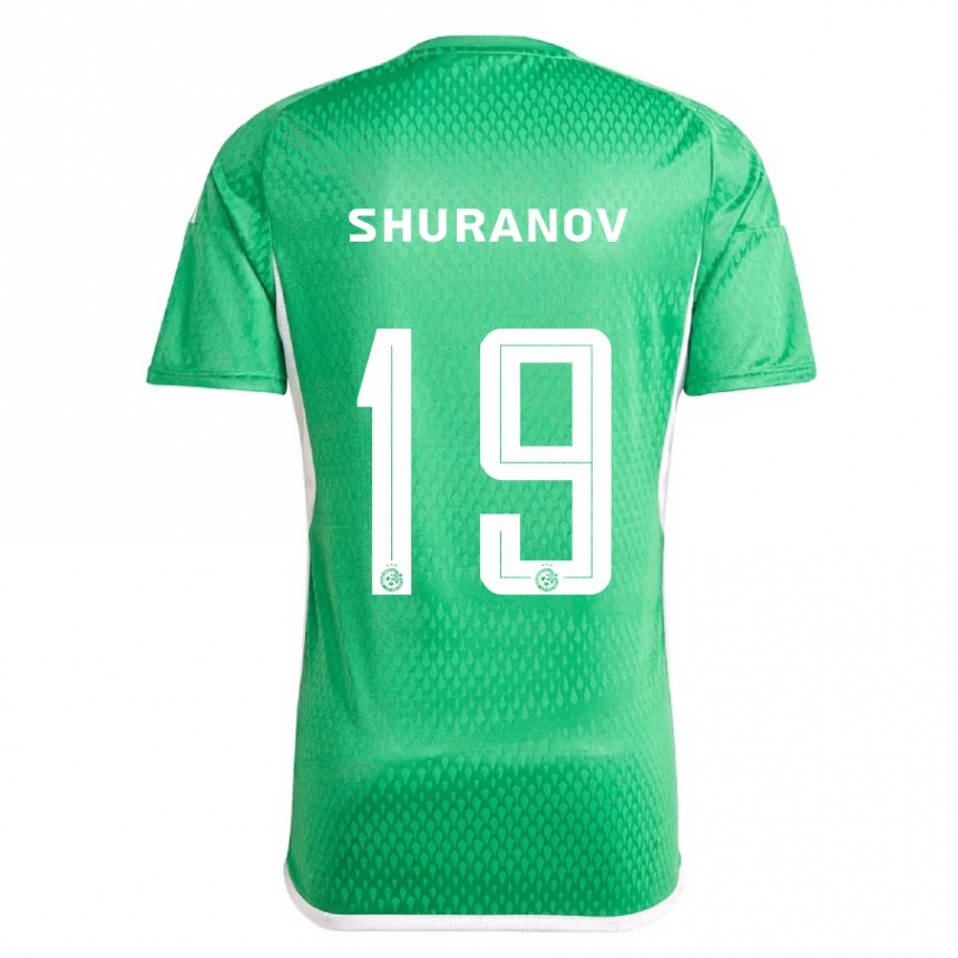 Kids Football Erik Shuranov #19 White Blue Home Jersey 2023/24 T-Shirt