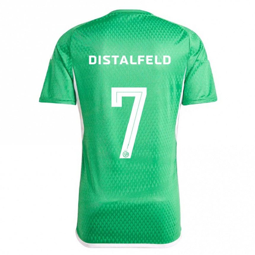 Kids Football Yanai Distalfeld #7 White Blue Home Jersey 2023/24 T-Shirt