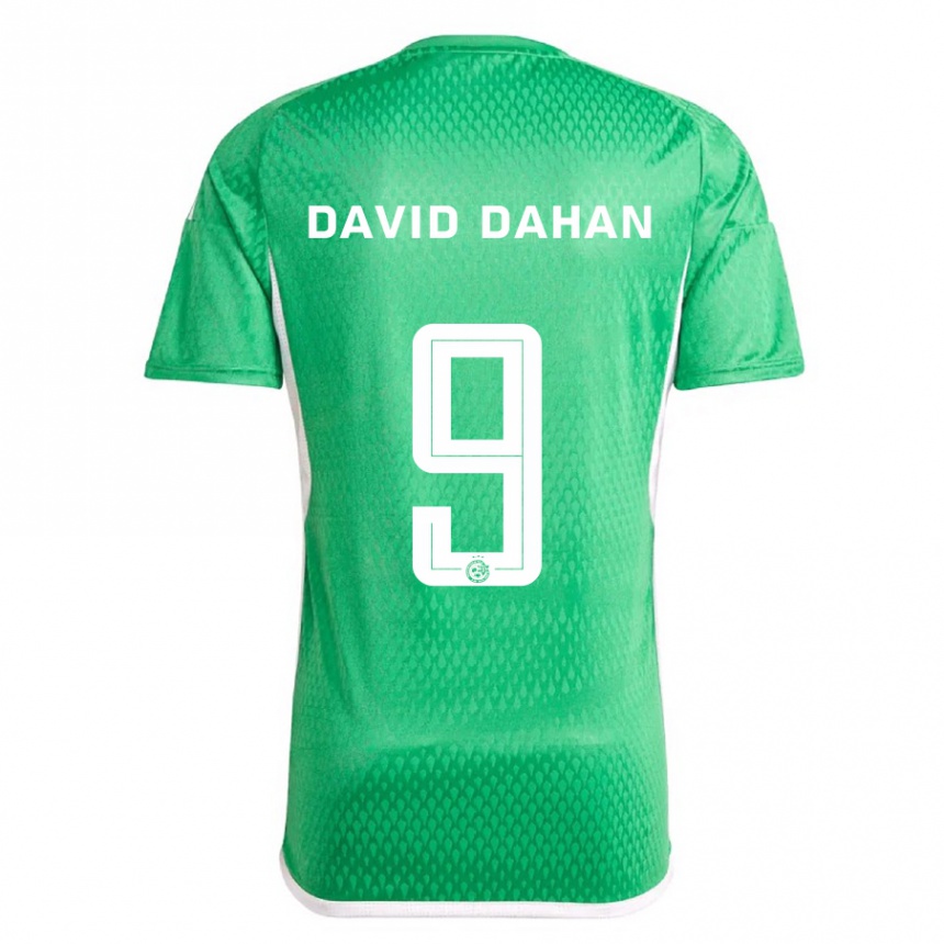 Kids Football Omer David Dahan #9 White Blue Home Jersey 2023/24 T-Shirt