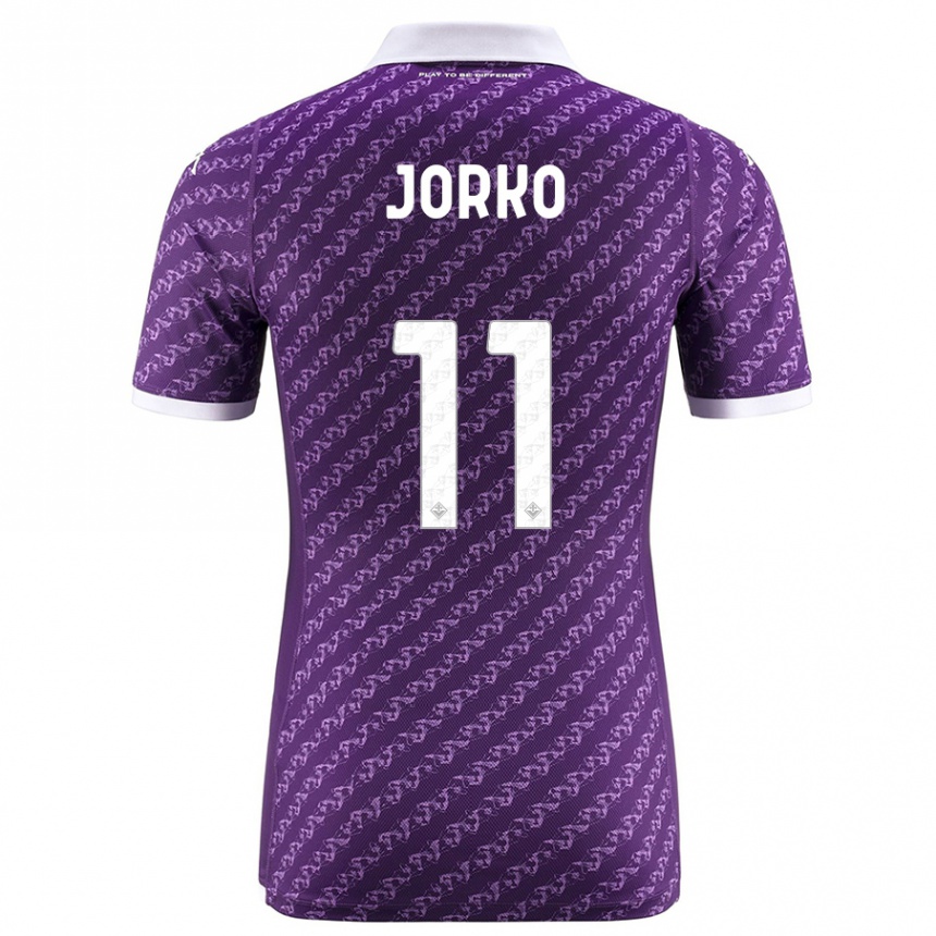 Kids Football Jonathan Ikoné #11 Violet Home Jersey 2023/24 T-Shirt