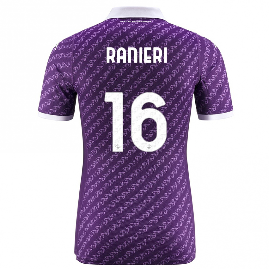 Kids Football Luca Ranieri #16 Violet Home Jersey 2023/24 T-Shirt