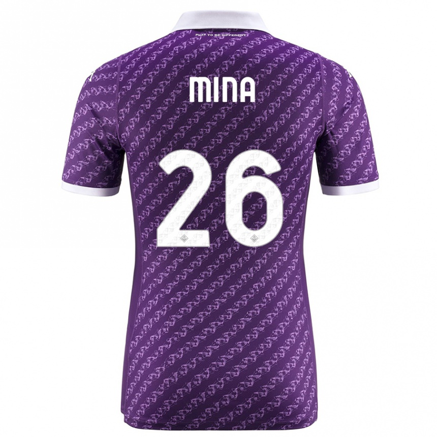 Kids Football Yerry Mina #26 Violet Home Jersey 2023/24 T-Shirt