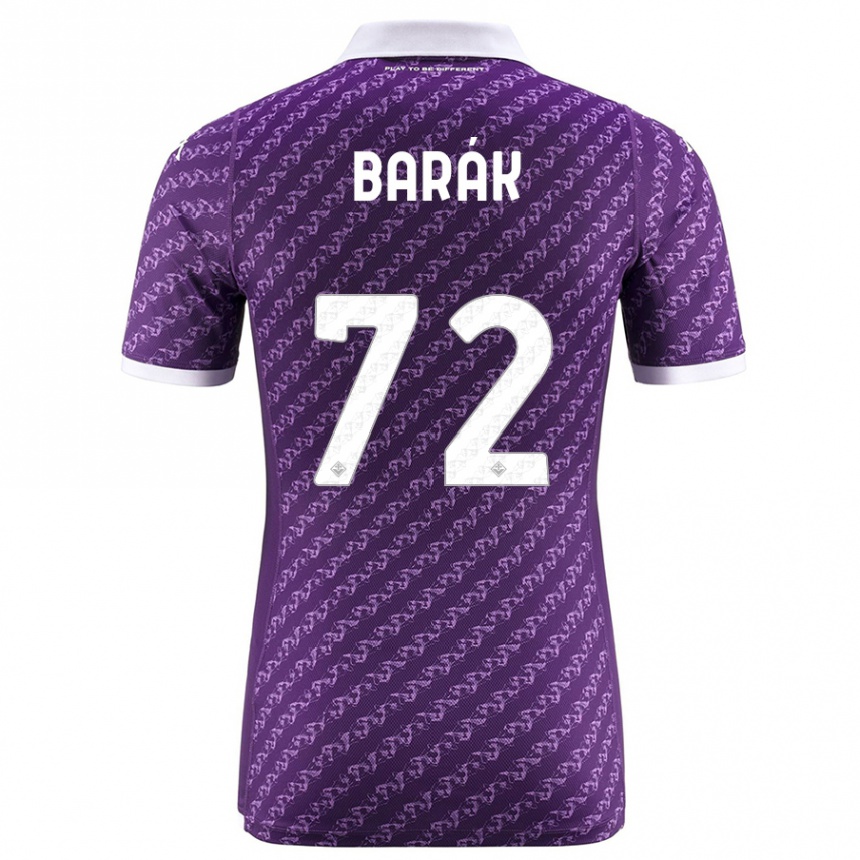 Kids Football Antonin Barak #72 Violet Home Jersey 2023/24 T-Shirt