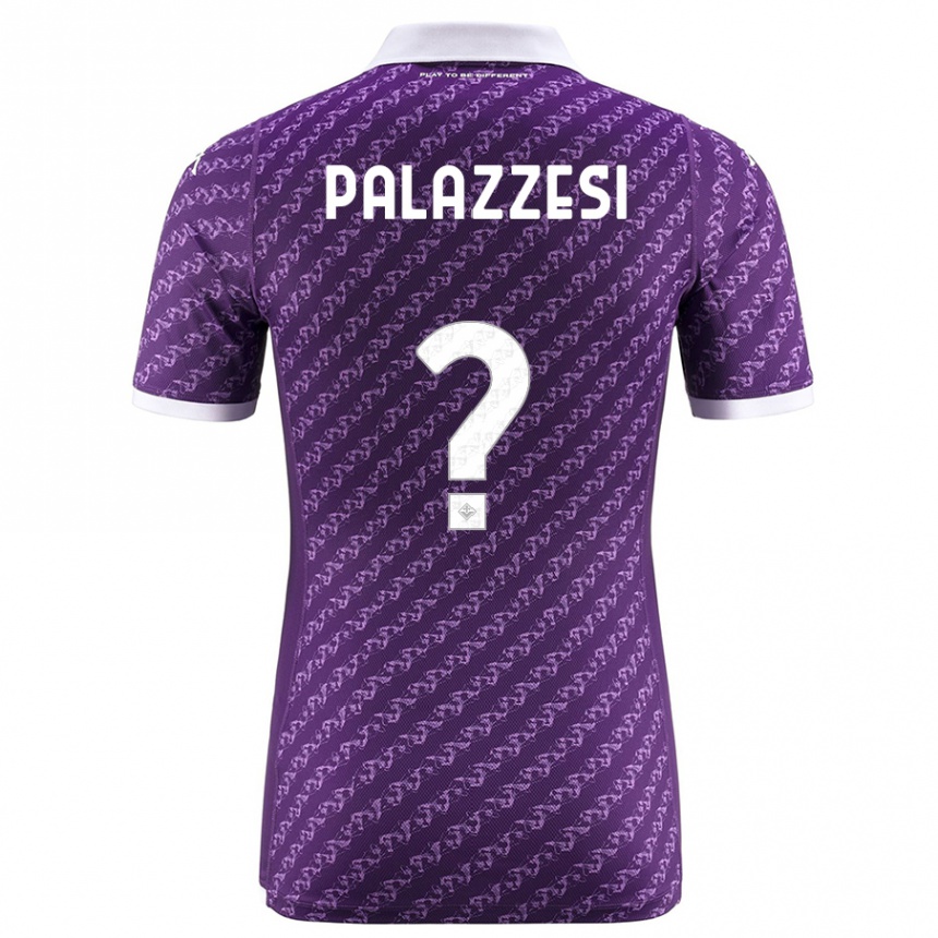 Kids Football Yuri Palazzesi #0 Violet Home Jersey 2023/24 T-Shirt