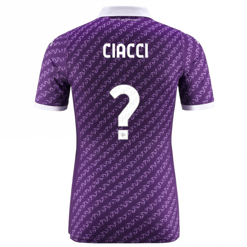 Kids Football Niccolò Ciacci #0 Violet Home Jersey 2023/24 T-Shirt