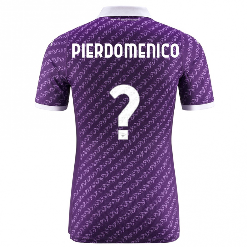 Kids Football Jacopo Di Pierdomenico #0 Violet Home Jersey 2023/24 T-Shirt