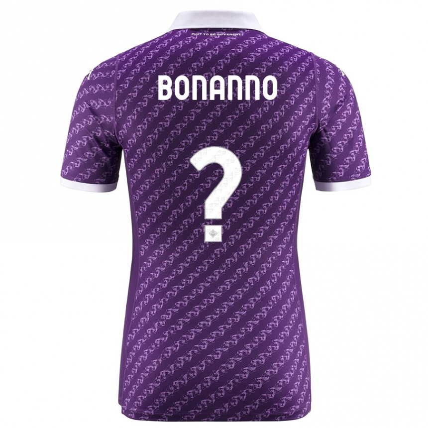 Kids Football Piergiorgio Bonanno #0 Violet Home Jersey 2023/24 T-Shirt