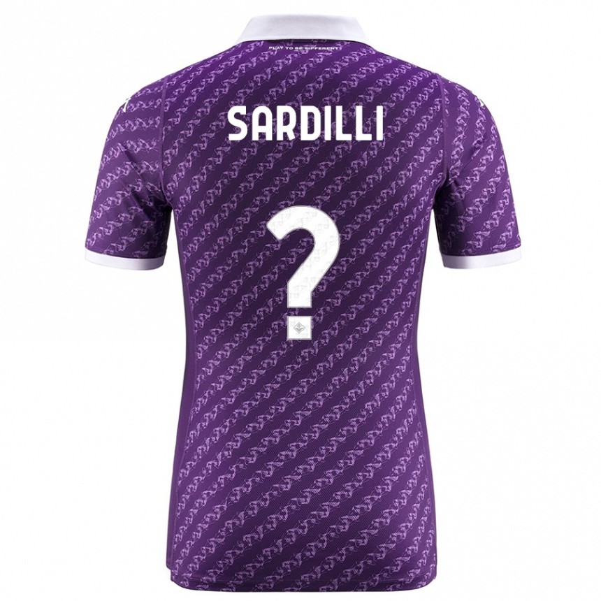 Kids Football Davide Sardilli #0 Violet Home Jersey 2023/24 T-Shirt