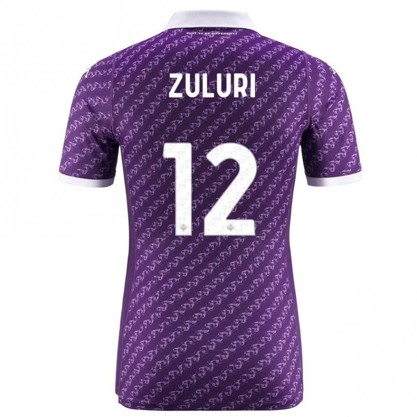 Kids Football Athena Zuluri #12 Violet Home Jersey 2023/24 T-Shirt