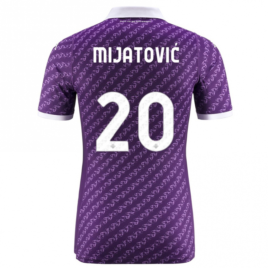 Kids Football Milica Mijatović #20 Violet Home Jersey 2023/24 T-Shirt