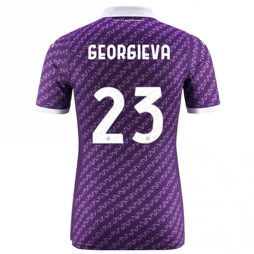 Kids Football Marina Georgieva #23 Violet Home Jersey 2023/24 T-Shirt