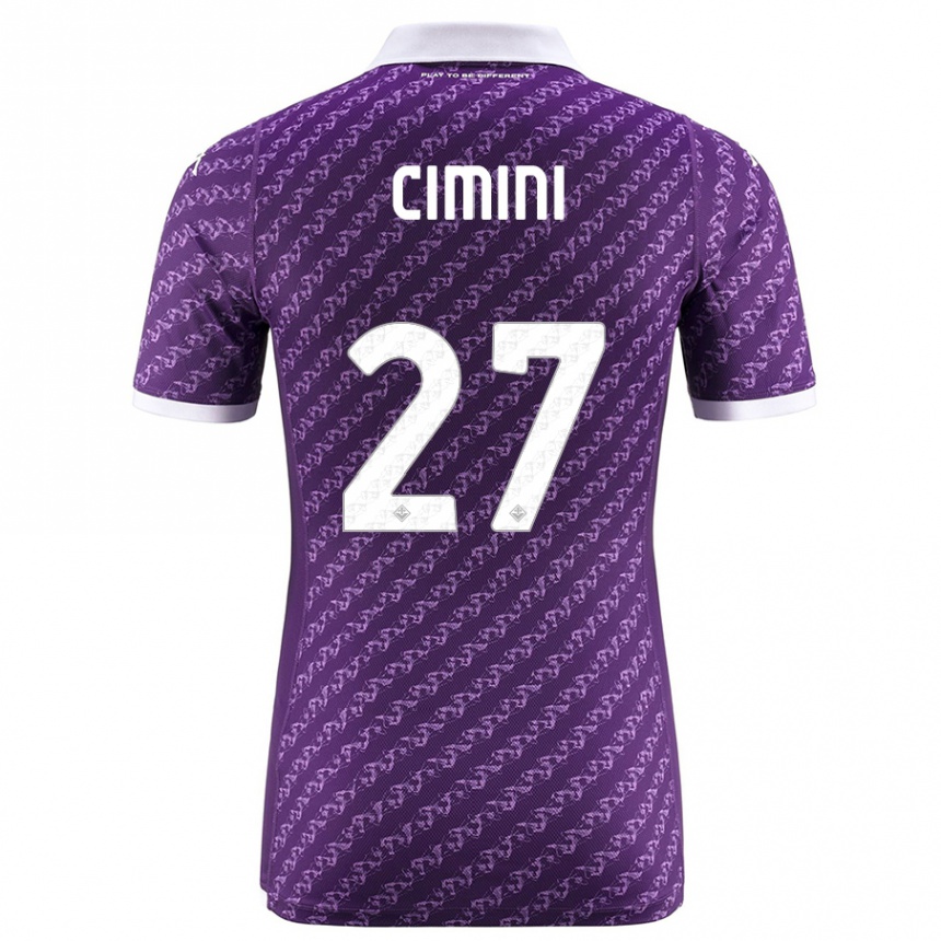 Kids Football Linda Tucceri Cimini #27 Violet Home Jersey 2023/24 T-Shirt