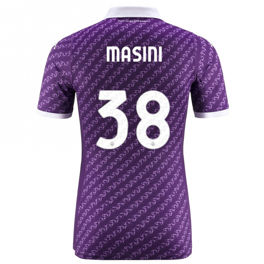 Kids Football Linda Masini #38 Violet Home Jersey 2023/24 T-Shirt