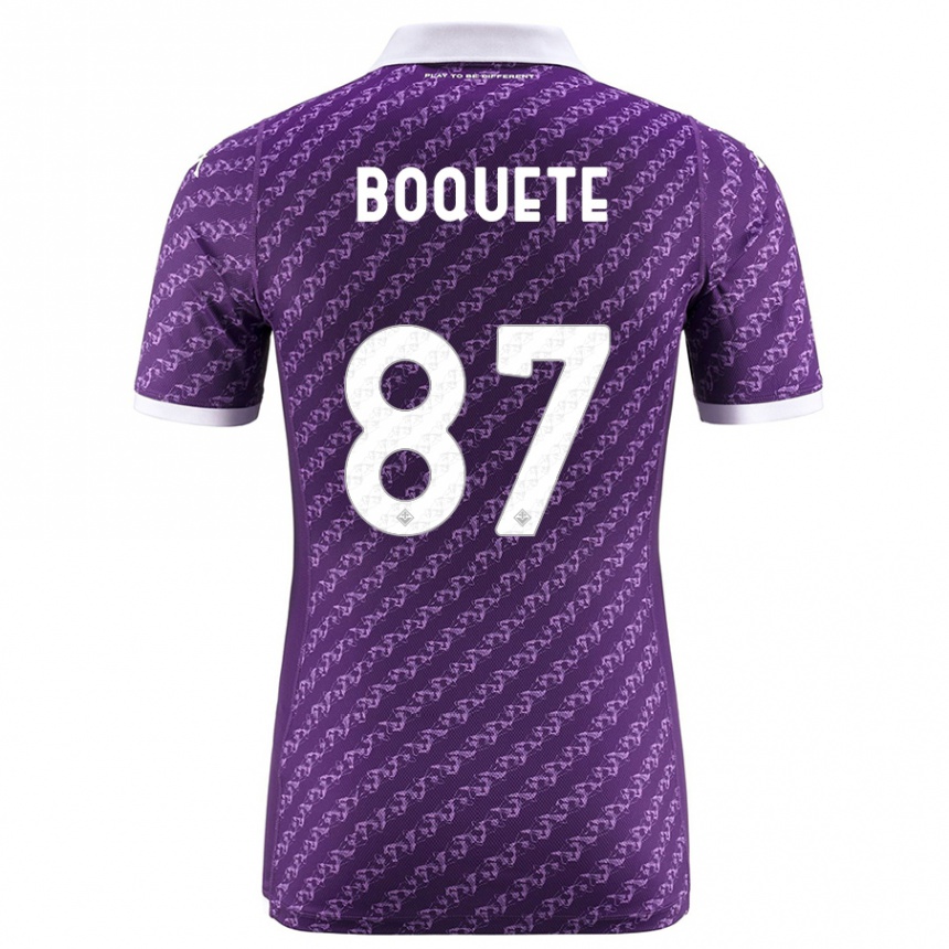 Kids Football Verónica Boquete #87 Violet Home Jersey 2023/24 T-Shirt