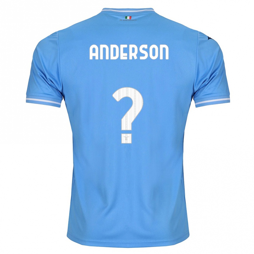 Kids Football André Anderson #0 Blue Home Jersey 2023/24 T-Shirt