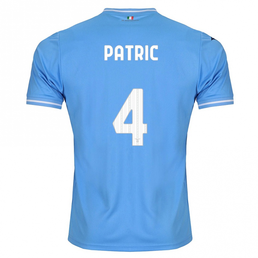 Kids Football Patric #4 Blue Home Jersey 2023/24 T-Shirt