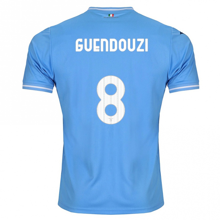 Kids Football Matteo Guendouzi #8 Blue Home Jersey 2023/24 T-Shirt