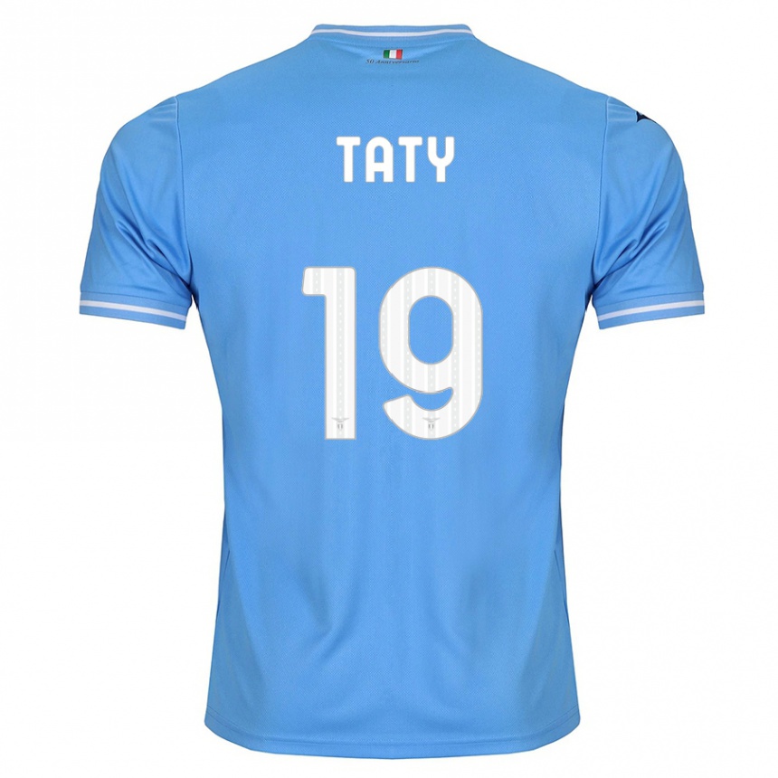 Kids Football Taty Castellanos #19 Blue Home Jersey 2023/24 T-Shirt