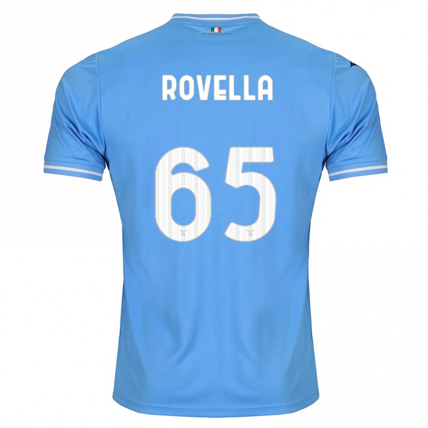 Kids Football Nicolo Rovella #65 Blue Home Jersey 2023/24 T-Shirt