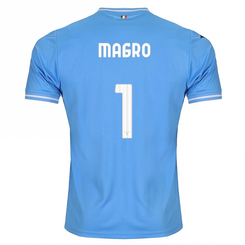 Kids Football Federico Magro #1 Blue Home Jersey 2023/24 T-Shirt