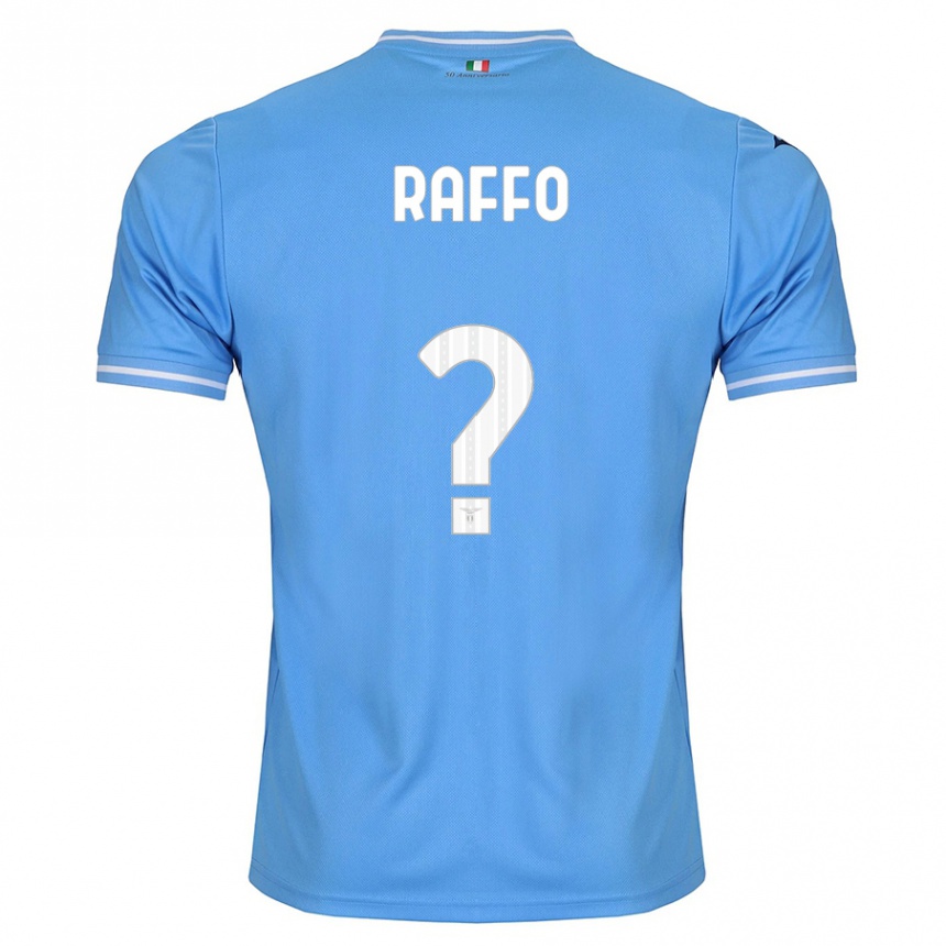 Kids Football Edoardo Raffo #0 Blue Home Jersey 2023/24 T-Shirt