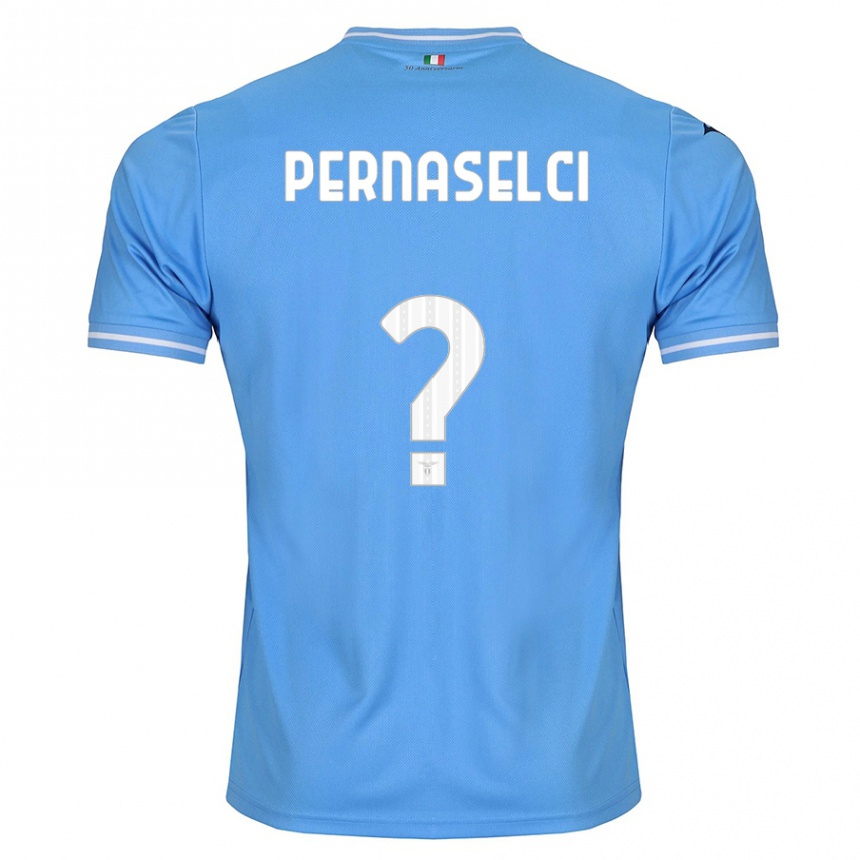 Kids Football Leonardo Pernaselci #0 Blue Home Jersey 2023/24 T-Shirt