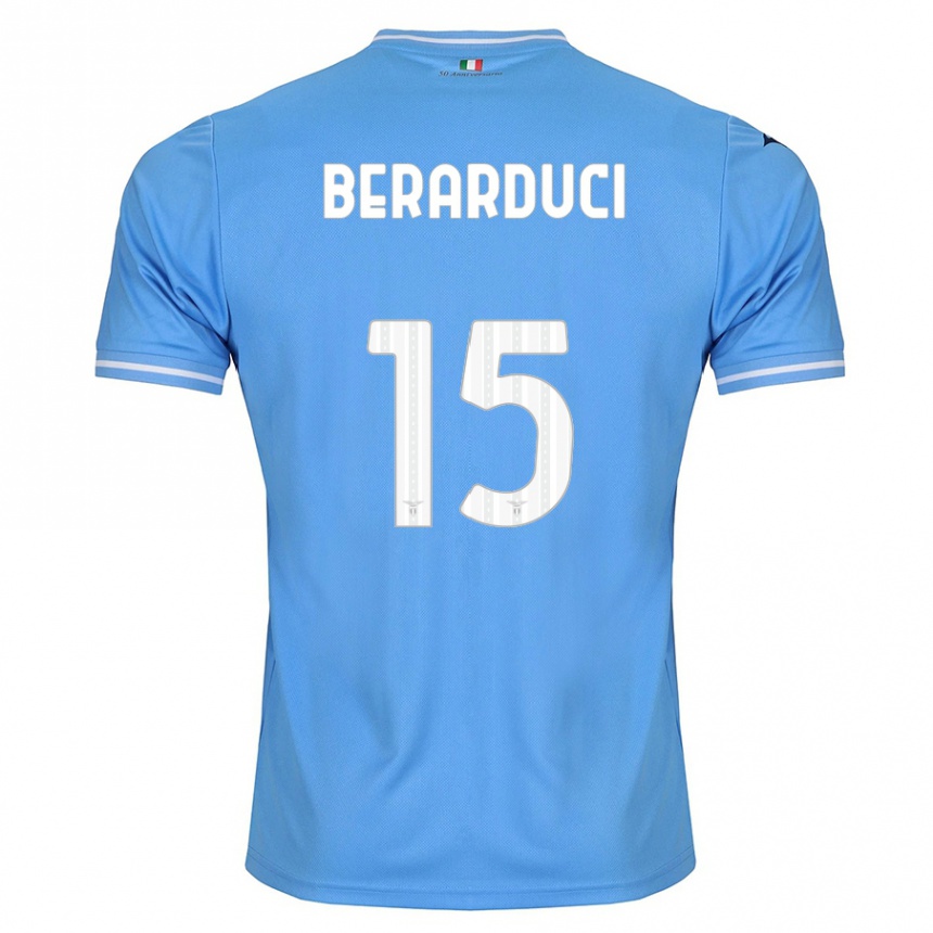 Kids Football Martina Berarduci #15 Blue Home Jersey 2023/24 T-Shirt