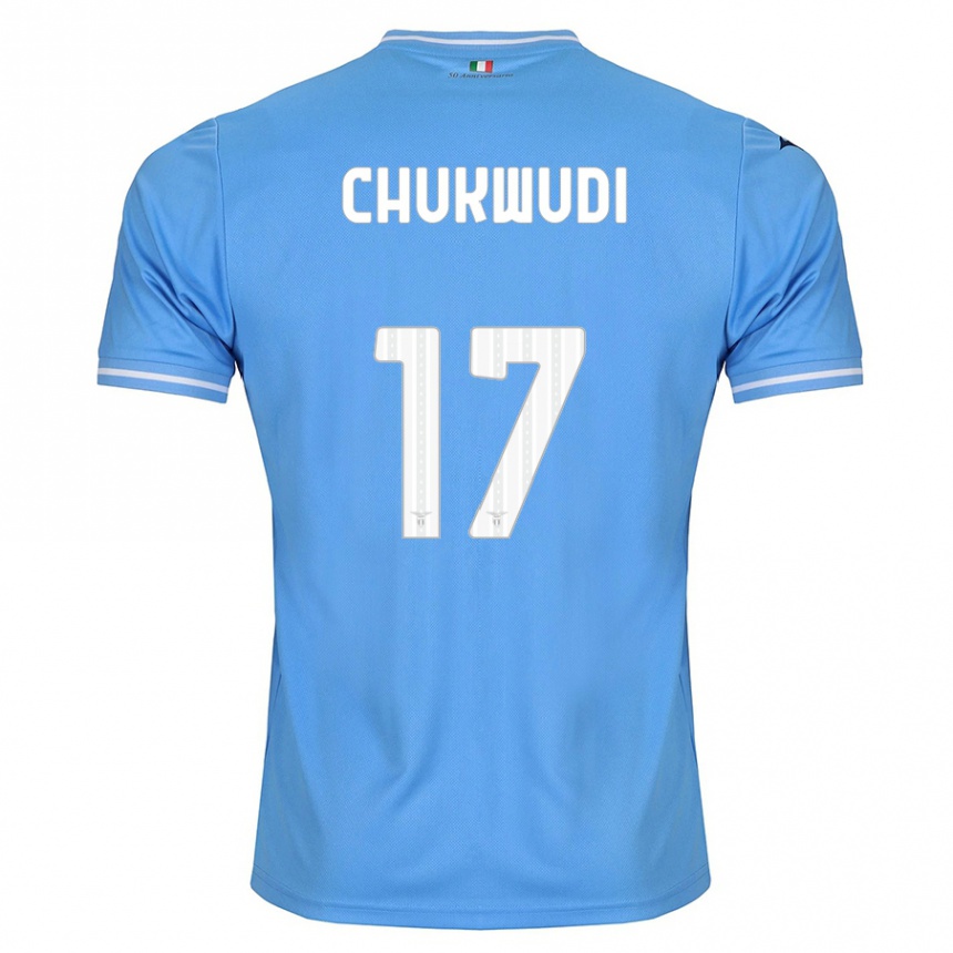 Kids Football Ogonna Franca Chukwudi #17 Blue Home Jersey 2023/24 T-Shirt