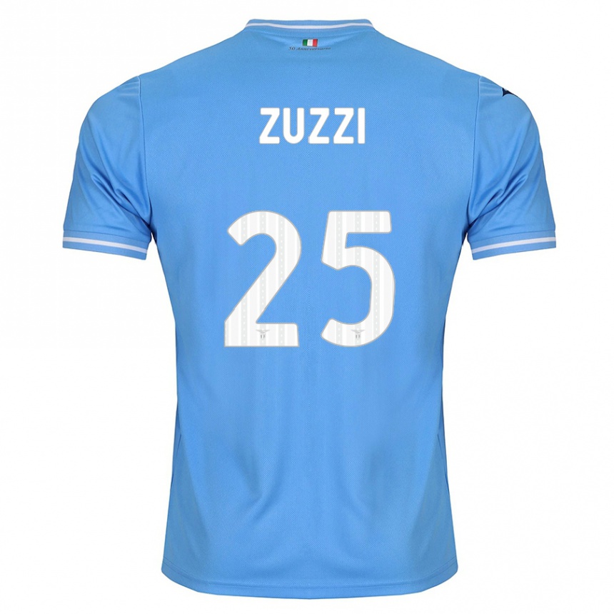 Kids Football Giorgia Zuzzi #25 Blue Home Jersey 2023/24 T-Shirt