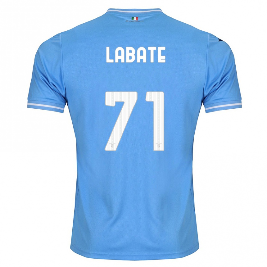 Kids Football Camilla Labate #71 Blue Home Jersey 2023/24 T-Shirt