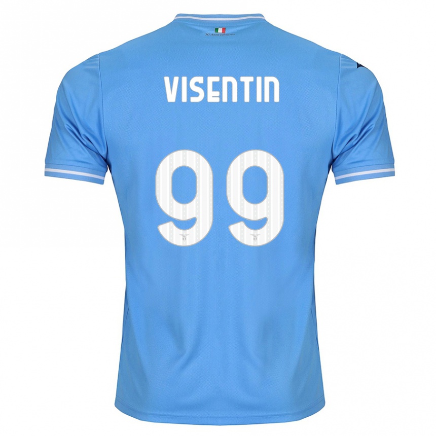 Kids Football Noemi Visentin #99 Blue Home Jersey 2023/24 T-Shirt