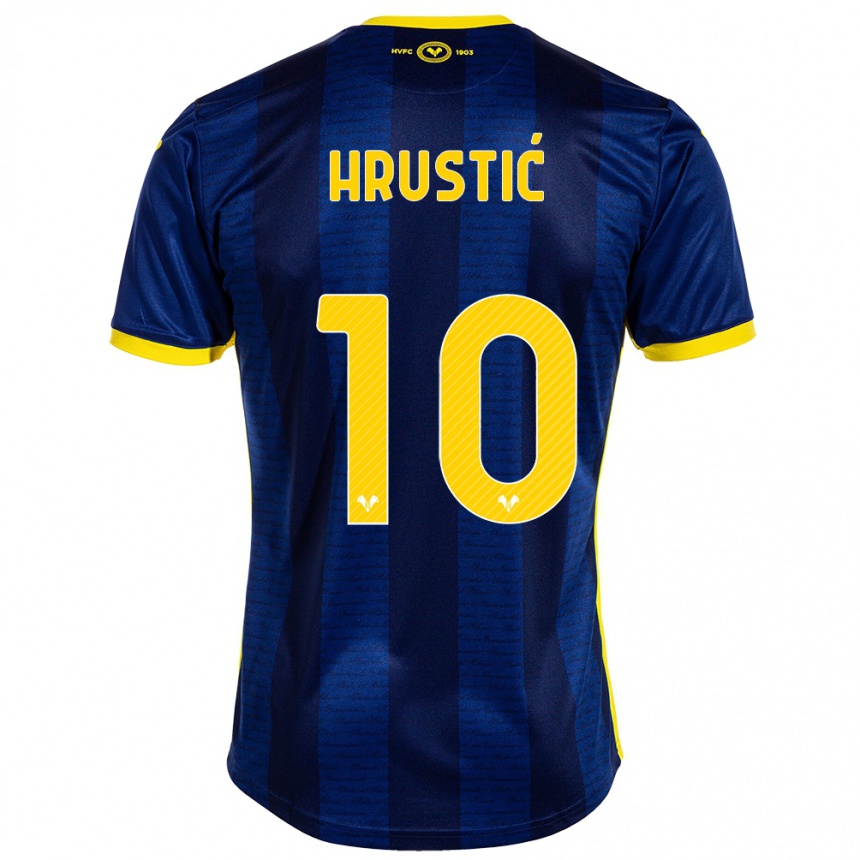 Kids Football Ajdin Hrustić #10 Navy Home Jersey 2023/24 T-Shirt