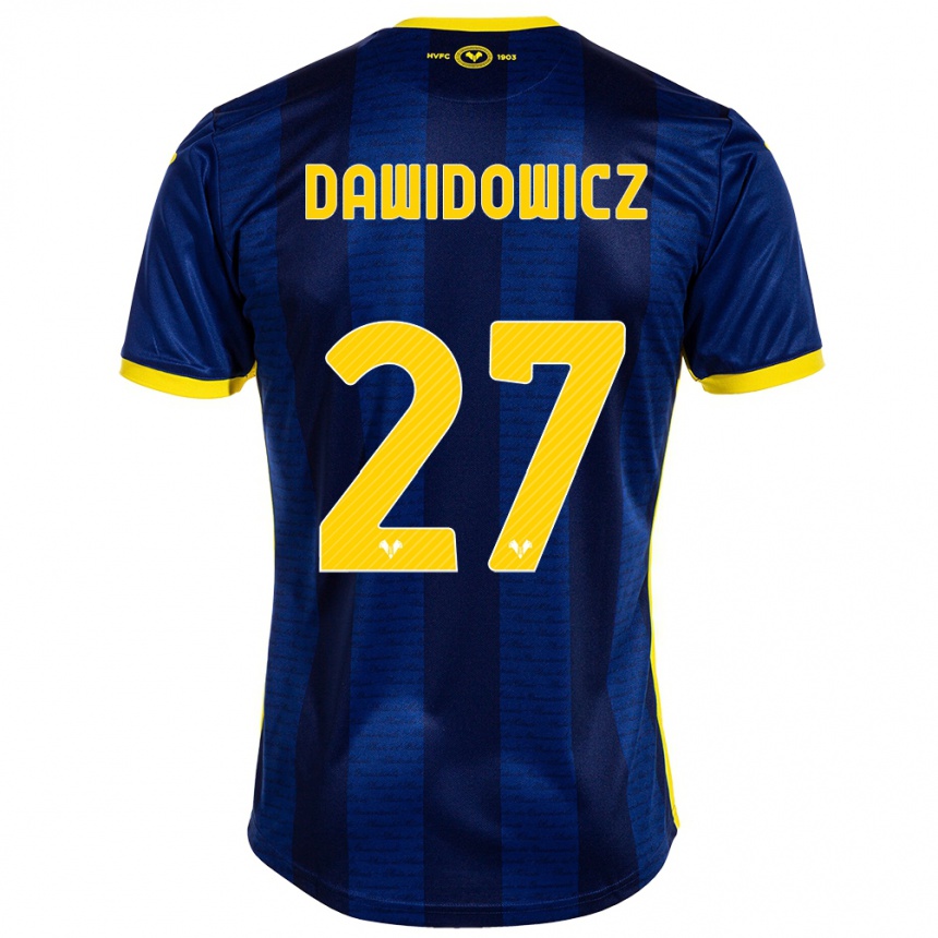 Kids Football Pawel Dawidowicz #27 Navy Home Jersey 2023/24 T-Shirt