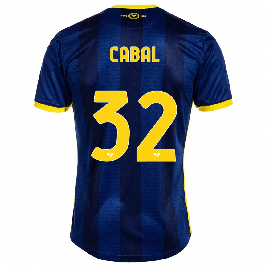 Kids Football Juan Cabal #32 Navy Home Jersey 2023/24 T-Shirt