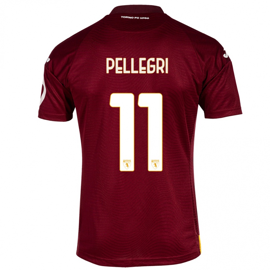 Kids Football Pietro Pellegri #11 Dark Red Home Jersey 2023/24 T-Shirt