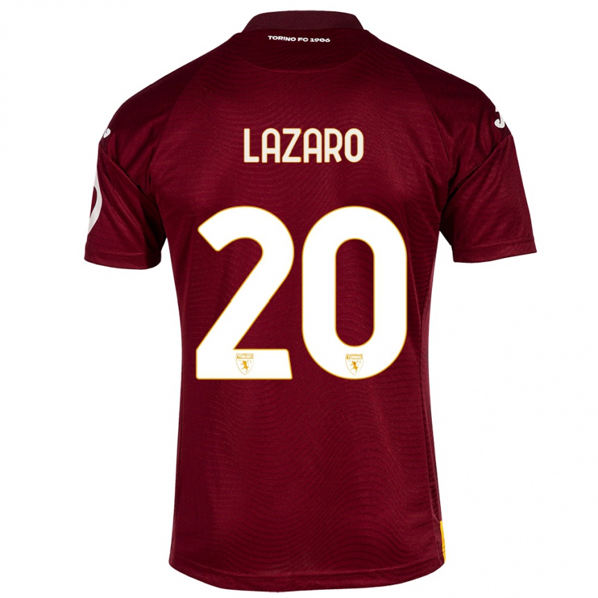 Kids Football Valentino Lazaro #20 Dark Red Home Jersey 2023/24 T-Shirt