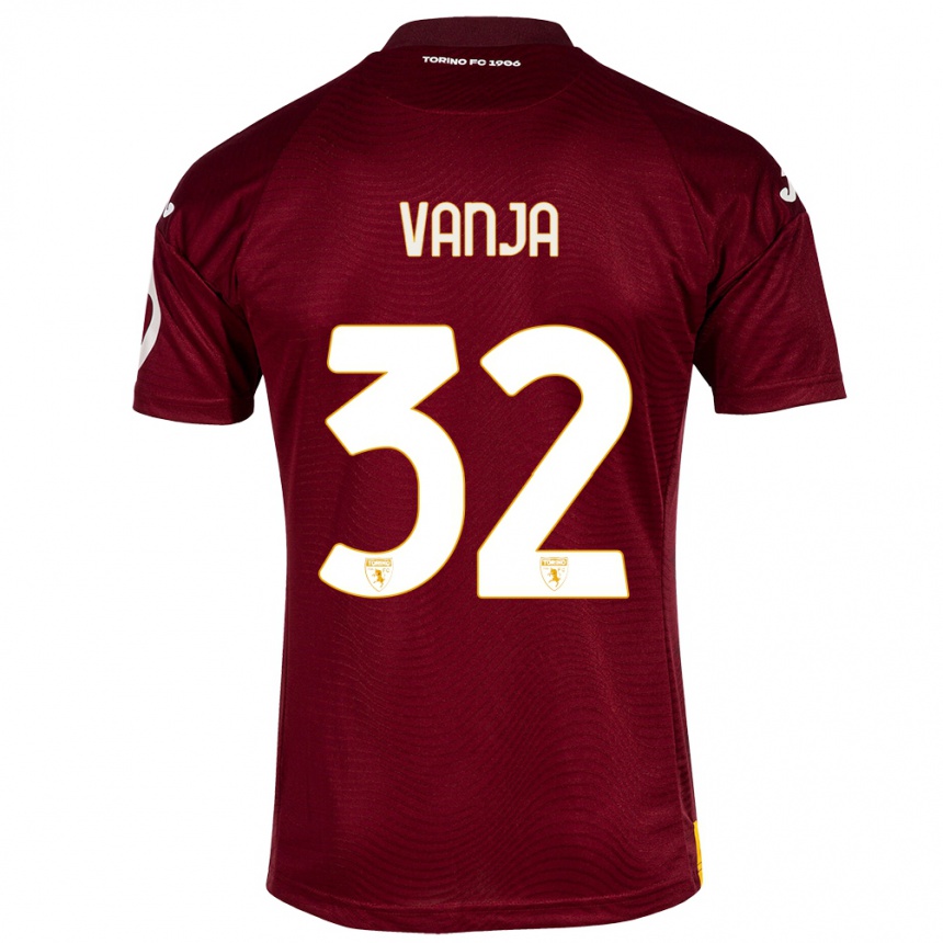 Kids Football Vanja Milinković-Savić #32 Dark Red Home Jersey 2023/24 T-Shirt