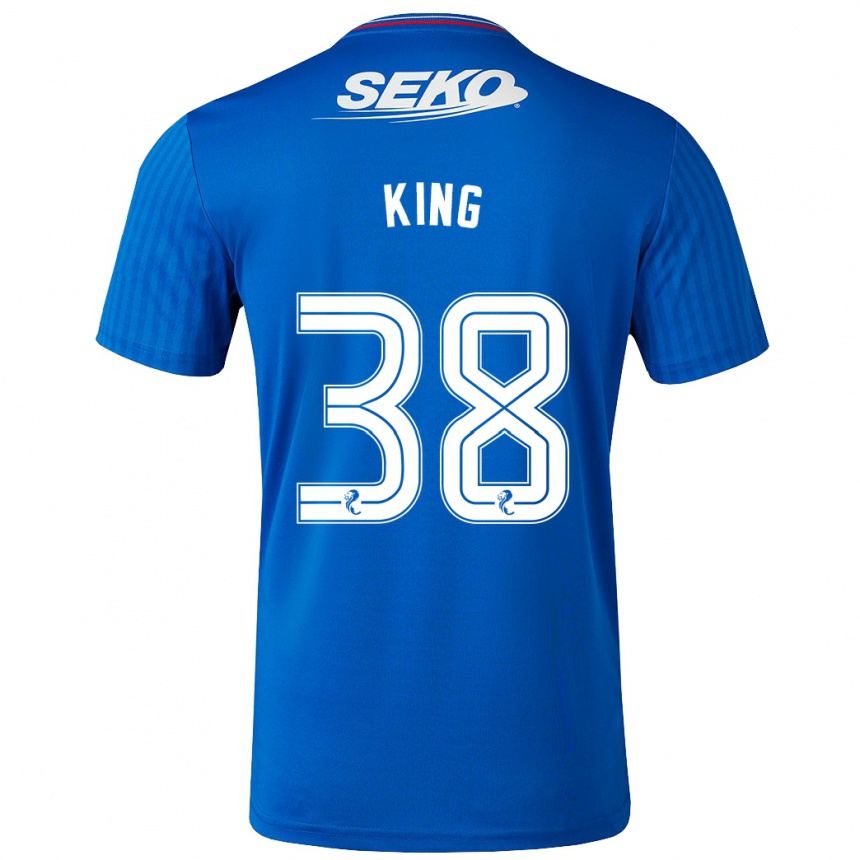 Kids Football Leon King #38 Blue Home Jersey 2023/24 T-Shirt