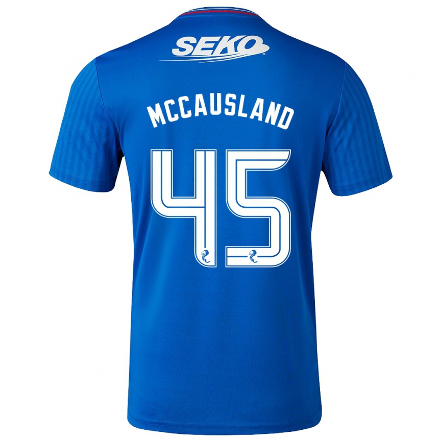 Kids Football Ross Mccausland #45 Blue Home Jersey 2023/24 T-Shirt