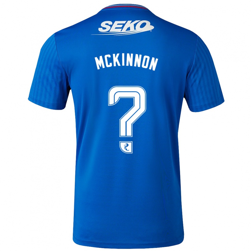 Kids Football Cole Mckinnon #0 Blue Home Jersey 2023/24 T-Shirt