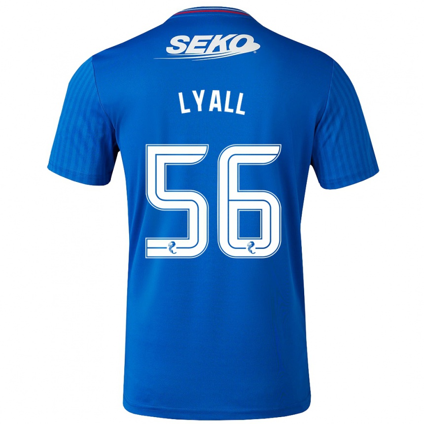 Kids Football Arron Lyall #56 Blue Home Jersey 2023/24 T-Shirt