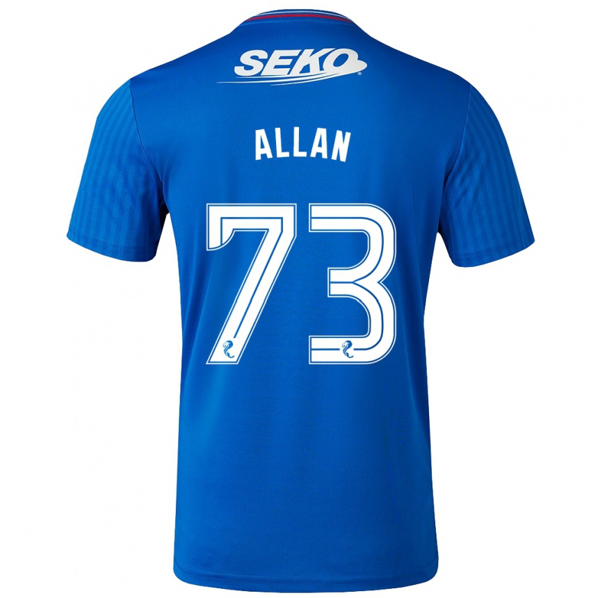 Kids Football Connor Allan #73 Blue Home Jersey 2023/24 T-Shirt