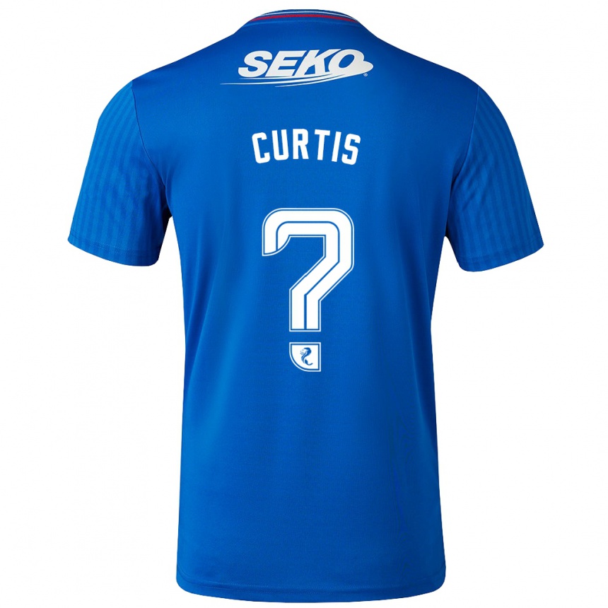 Kids Football Findlay Curtis #0 Blue Home Jersey 2023/24 T-Shirt