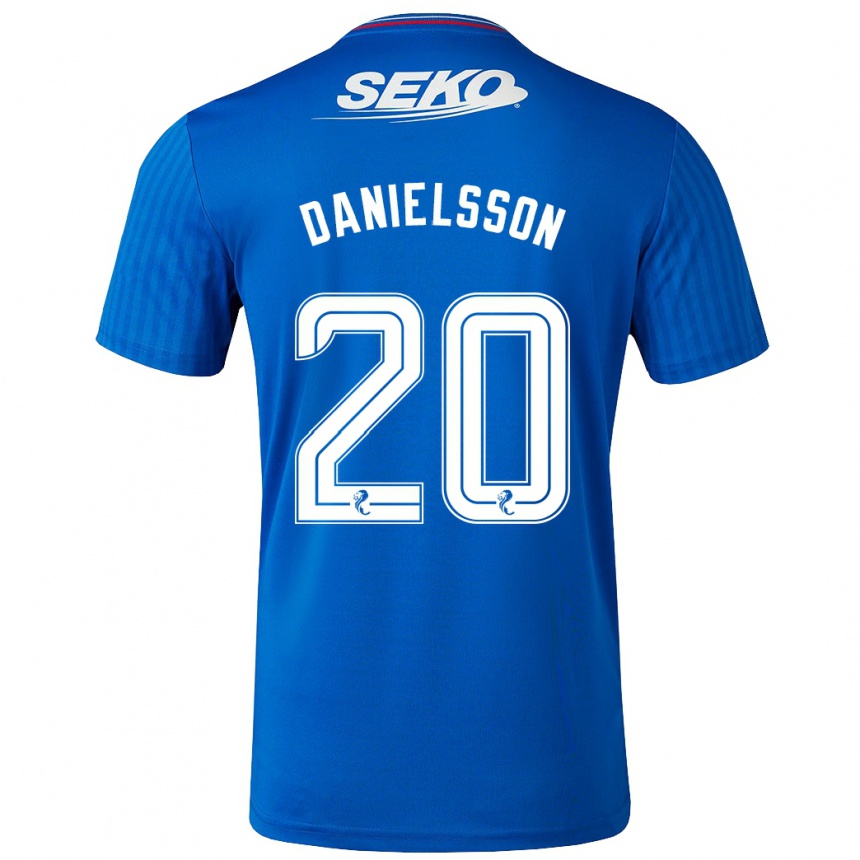 Kids Football Jenny Julia Danielsson #20 Blue Home Jersey 2023/24 T-Shirt