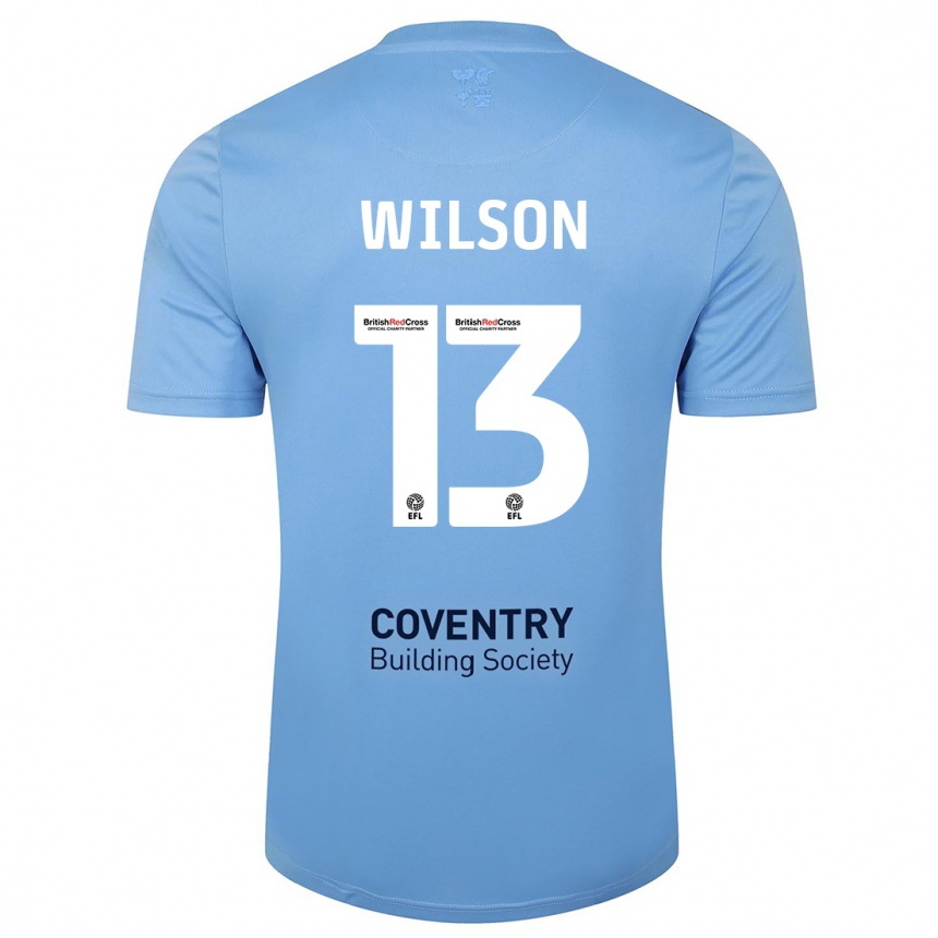 Kids Football Ben Wilson #13 Sky Blue Home Jersey 2023/24 T-Shirt