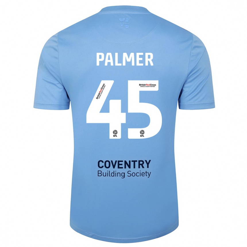 Kids Football Kasey Palmer #45 Sky Blue Home Jersey 2023/24 T-Shirt